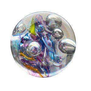 Glass Eye Studio Millennium Fireworks Paperweight Limited Edition #923/2000